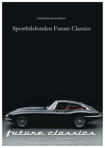 Sportbilsfonden Future Classics