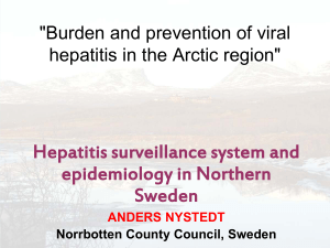 Hepatitis surveillance system and epidemiology in Northern Sweden