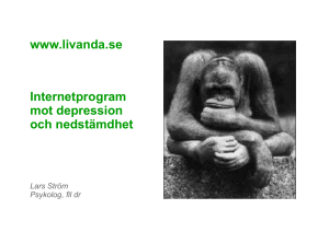 www.livanda.se Internetprogram mot depression och nedstämdhet