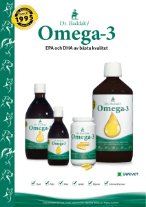 Omega-3 EPA och DHA av bästa kvalitet
