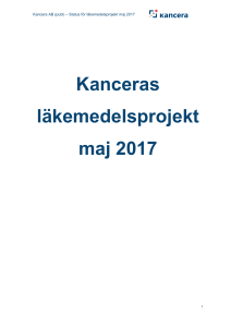(2017-05-18) av Kanceras projekt och patentportfölj