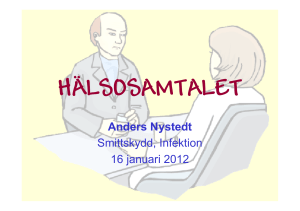 Anders Nystedt Smittskydd, Infektion 16 januari 2012