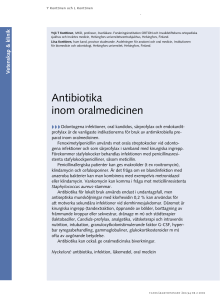 Antibiotika inom oralmedicinen