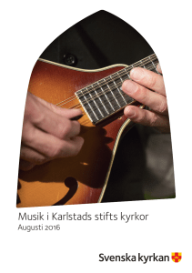 Musik i Karlstads stifts kyrkor