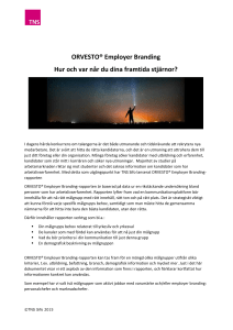 ORVESTO® Employer Branding Hur och var når du dina