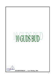 Tio Guds Bud - Bibelstudium