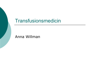Transfusionsmedicin