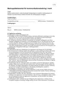 Markupplåtelseavtal för kommunikationsledning i mark (nedan