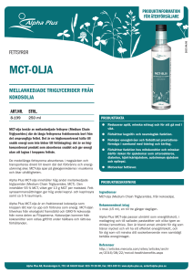 MCT-OLJA - Alpha Plus