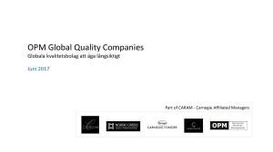 OPM Global Quality Companies - Optimized Portfolio Management