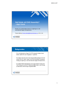 Vad hände vid ICAO Assembly?
