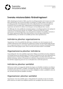 Svenska missionsrådets förändringsteori