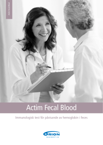 Actim Fecal Blood - Orion Diagnostica