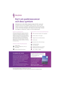 Kort om pankreascancer och dess symtom