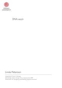DNA-vaccin Linnéa Pettersson - Institutionen för biologisk
