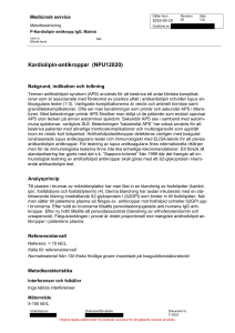 Kardiolipin-antikroppar (NPU12020)