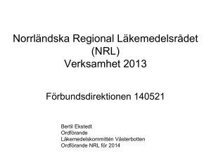 Norrländska Regional Läkemedelsrådet (NRL)