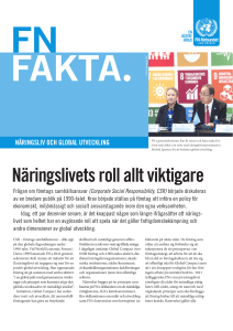 Näringsliv och global utveckling - Svenska FN
