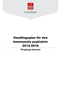Handlingsplan för den kommunala pykiatrin 2012-2016
