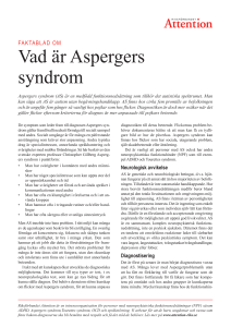 Vad är Aspergers syndrom