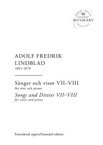 Sånger och visor VII - VIII