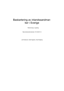 Baskartering av inlandssandmar- ker i Sverige