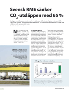 Svensk RME sänker CO2-utsläppen med 65%