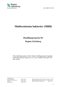 Multiresistenta bakterier (MRB)