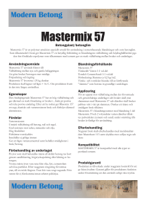 Mastermix 57 - Modern Betong