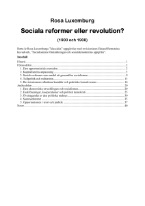 Sociala reformer eller revolution