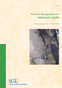 Beskrivning till berggrundskartorna Halmstad-Laholm