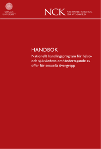 NCK. Handbok. Nationellt handlingsprogram för hälso