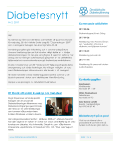 Diabetesnytt - Diabetes.se