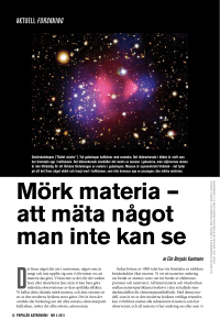 Mörk materia - Populär Astronomi