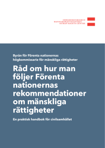 Råd om hur man följer Förenta nationernas