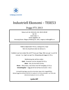 Industriell Ekonomi – TEIE53