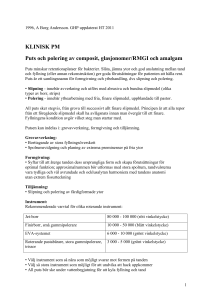 KLINISK PM Puts och polering av composit, glasjonomer/RMGI och
