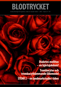 Diabetes mellitus - Svensk förening för hypertoni, stroke och
