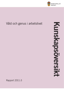 Våld och genus, Rapport 2011:3, Kunskapsöversikt