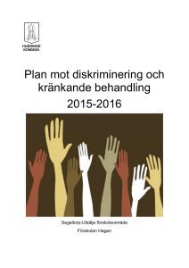 Plan mot diskriminering och kränkande behandling 2015-2016