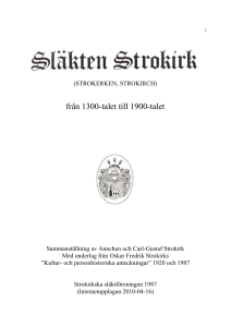 Släkten strokerke, ursprunget till släkterna Strokirk och von Strokirsh