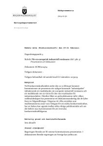Rådspromemoria 2014-01-30 Näringsdepartementet