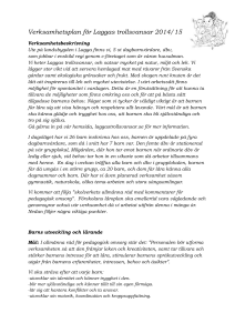 Verksamhetsplan för Laggas trollsvansar 2014/15