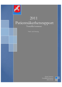 2011 Patientsäkerhetsrapport