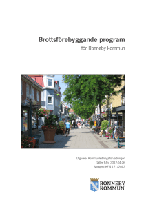 Brottsförebyggande program för Ronneby kommun