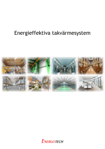 Energieffektiva takvärmesystem