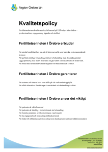 Kvalitetspolicy - Region Örebro län