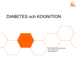 Vårmötet 2015. Palm-Diabetes och kognition