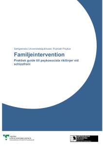 Familjeintervention - Uppdrag Psykisk Hälsa