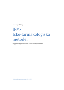 IFM- Icke-farmakologiska metoder